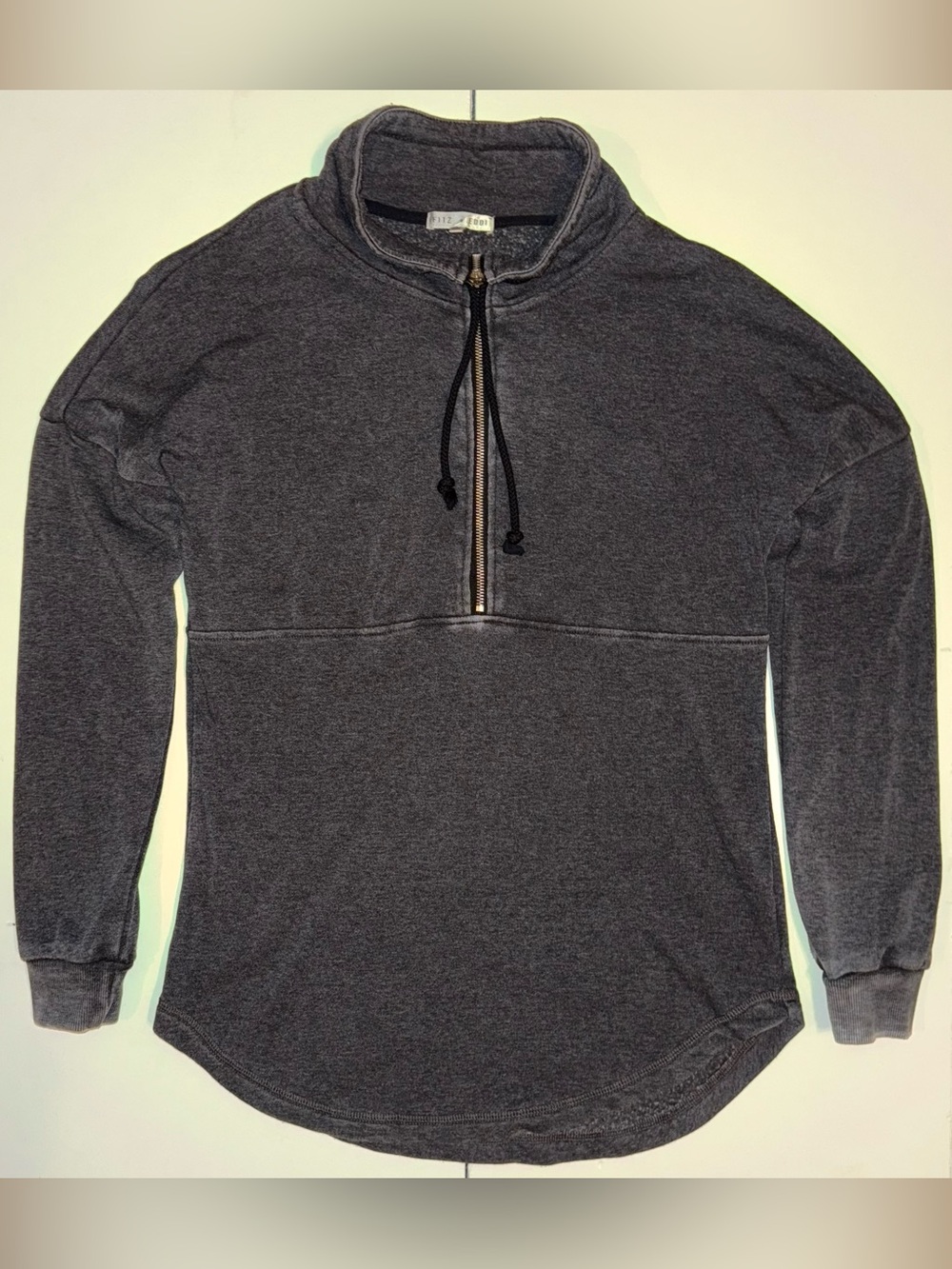 Charcoal Half-Zip Pullover Sweater